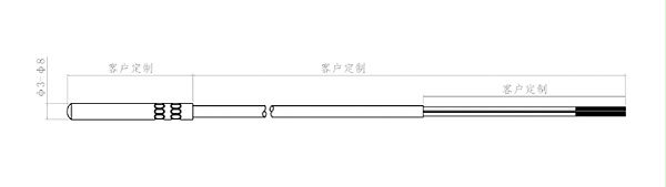 PT100 PT1000传感器尺寸图